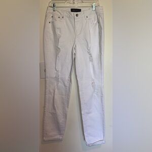 Cato premium White Distressed Jeans